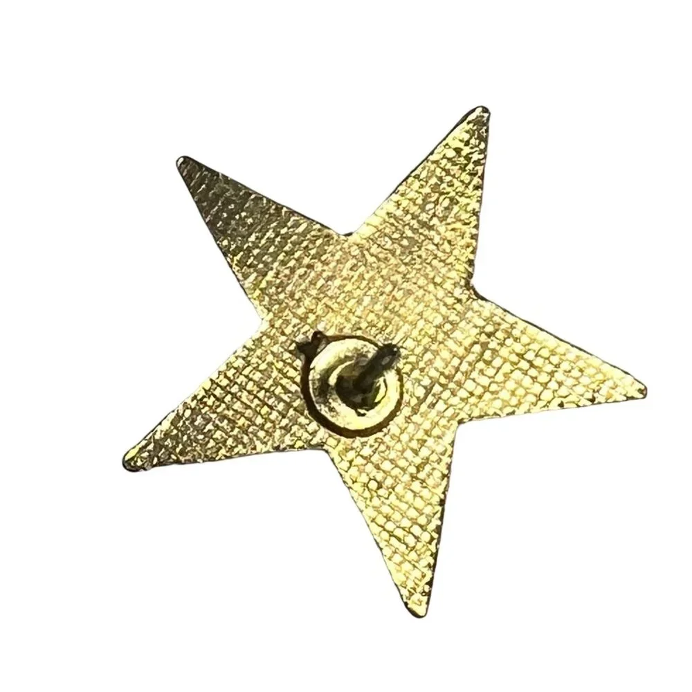 Vintage OES Masonic Star Tie Tack Lapel‎ Hat Gold Tone Pin